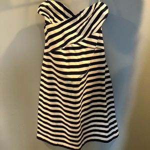 Striped body con dress